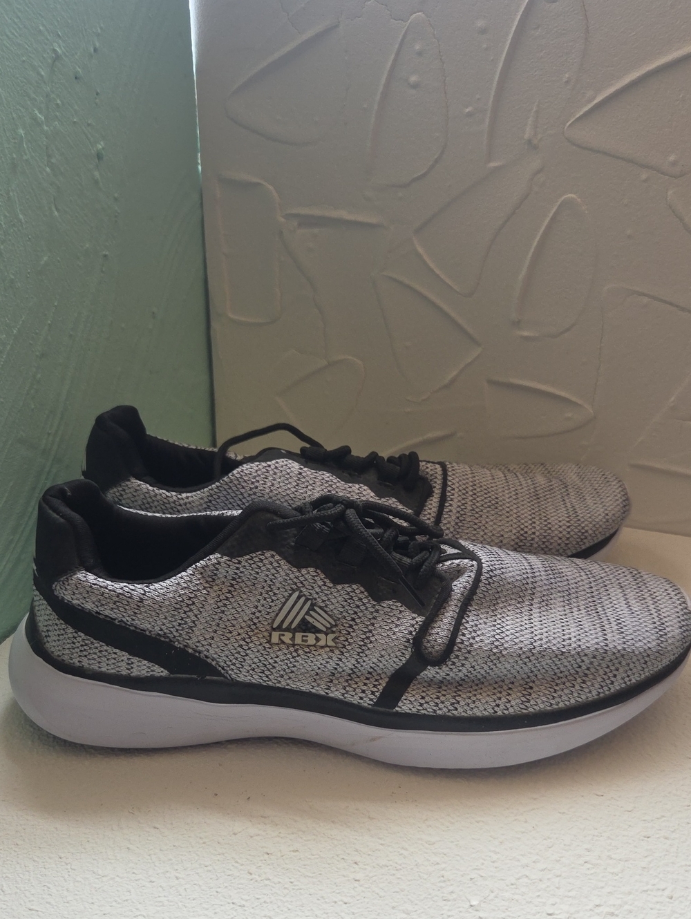 RBX Men's Athletic Knit Running Shoes - Black/Gray
